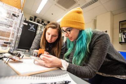 Students in lab